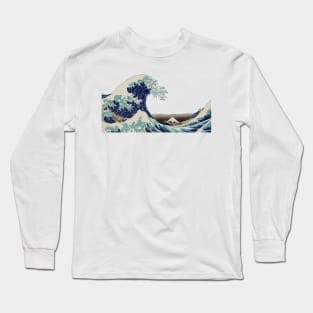 The Great Wave off Kanagawa by the Japanese ukiyo-e artist Hokusai Long Sleeve T-Shirt